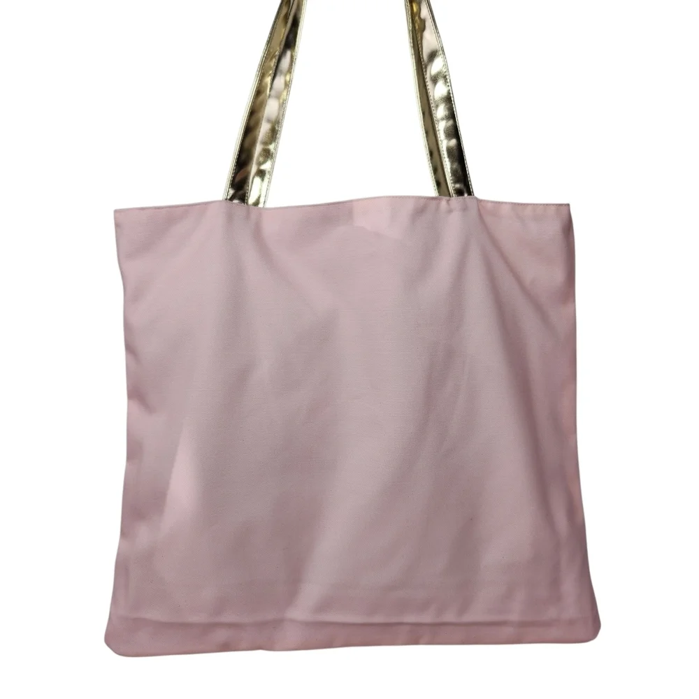 Reversible Tote Bag Bride To Mrs White Pink Gold